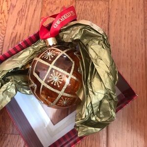 Waterford Holiday Heirlooms Amber Prism Ball
